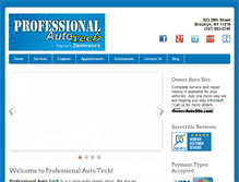 Tablet Screenshot of professionalautotech.com